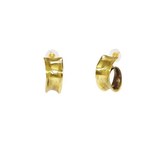 Bronze Uneven Wrap Earrings