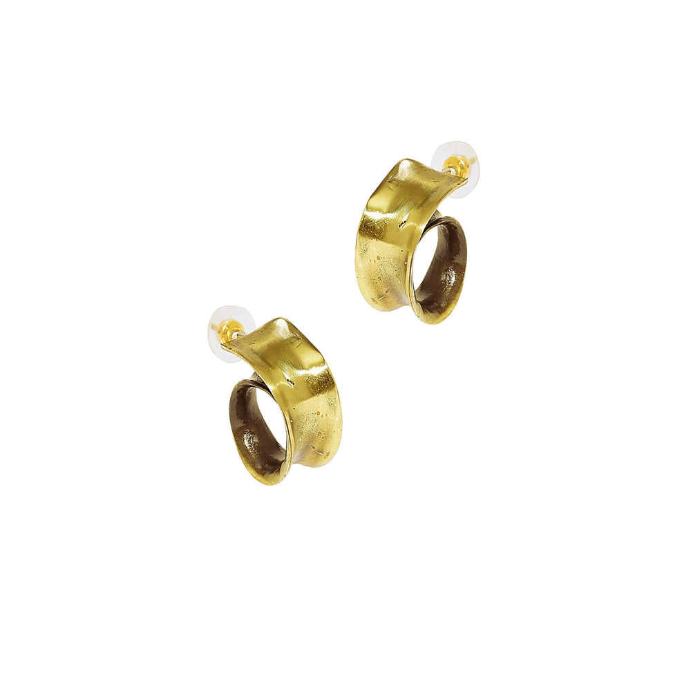 Bronze Uneven Wrap Earrings