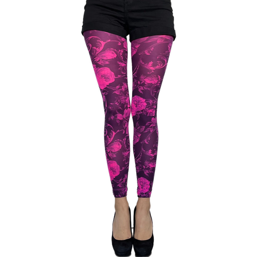 Floral Footless Tights – Le' Boutique Store