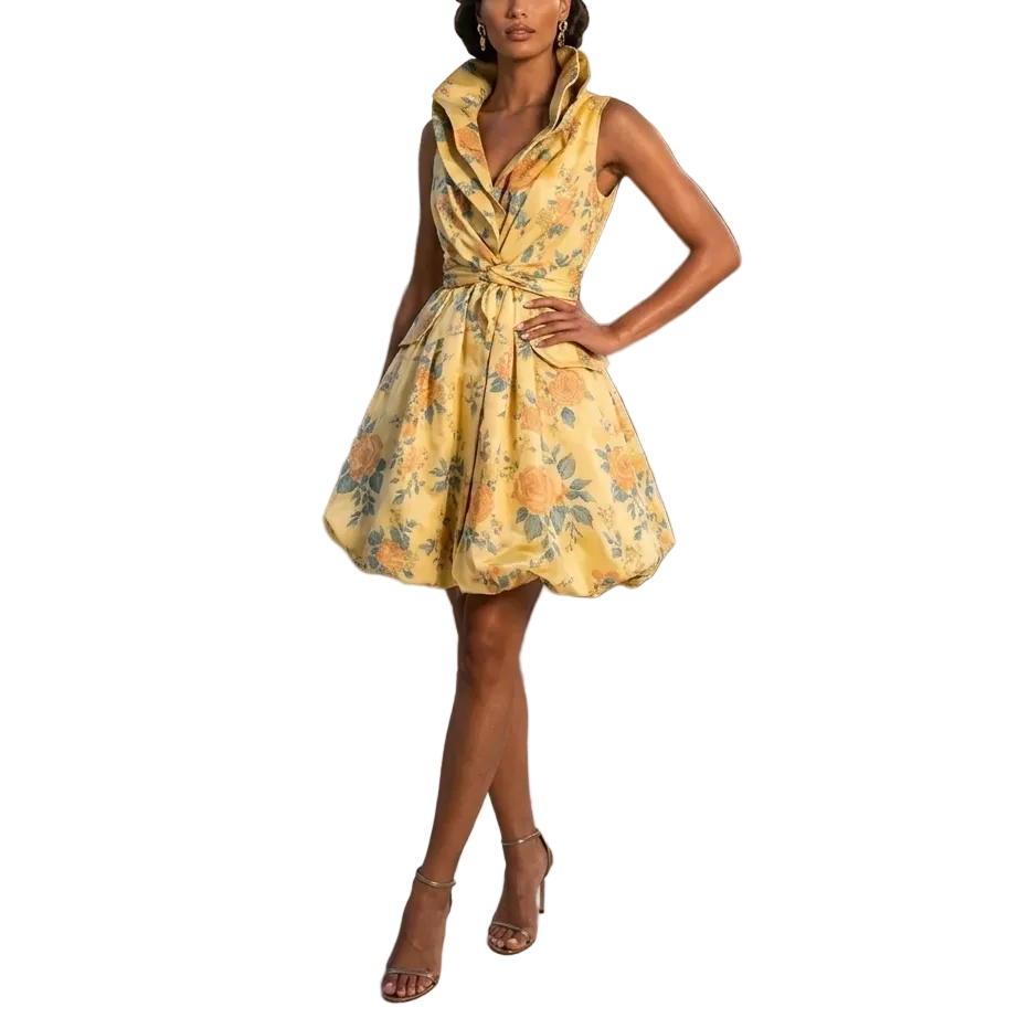 Classic Jacquard Brocade Bubble Dress - YT – Le' Diva Boutique Store