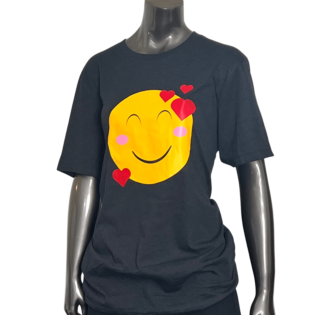 Love Emoji Short Sleeve Tee Shirt
This comfy Bella 3001 Tee is so very comfortable and cute! Complements your Sandi_J Shoulder tote bag. Go out looking so chic that they will all want to chat with you! 4.2 oz, 32 single 90% Airlume combed and ring-spun cotton/10% polyester Side-seamed Unisex sizing Shoulder taping Pre-shrunk Tear-away label Made in United States of America Shoulder tote available under Bags, Totes, Backpacks or Sandi_J Bags.
Love Emoji Short Sleeve Tee Shirt
This comfy Bella 3001 Tee is so