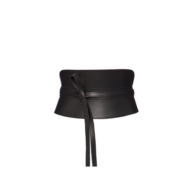 Leather Obi Corset Belt Pitch Black – Le' Diva Boutique Store