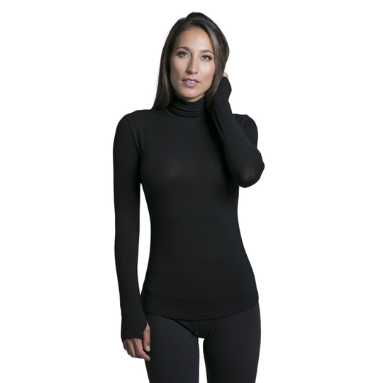Grace Long Sleeve Turtle Neck - Black
Why we love this: This deliciously soft Yoga Tee is pure perfection, and bound to be your new Fall staple. Featuring: KiraGrace Luxe: Feels ultra-soft and luxurious Form Fitting Versatile, from street to studio Thumbhole detailing Made in U.S.A. of imported fabricMade in United States of America KiraGrace Luxe: Tencel® Modal/Spandex Fabric care: Ultra-Soft and smooth stretch jersey Highly absorbent & breathable Spandex for stretch & shape retention Worry-Free - Wrinkle,