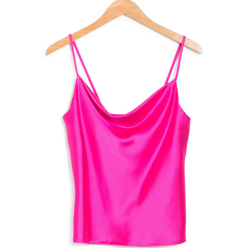 Silky Satin Solid Camisole - Fuchsia
Update your basics collection with this chic and versatile tank top that is construction from silky satin. 26" length (size S) Cowl neck Spaghetti straps Solid Woven 97% polyester, 3% spandex Machine wash cold, line dry Imported
Silky Satin Solid Camisole - Fuchsia
Tank top from silky satin. 26" length (size S) Cowl neck Spaghetti straps Solid Woven 97% polyester, 3% spandex Machine wash cold, line dry Imported


$40
$40
$40
blouse, camisole, fuchsia satin tank top, fuch