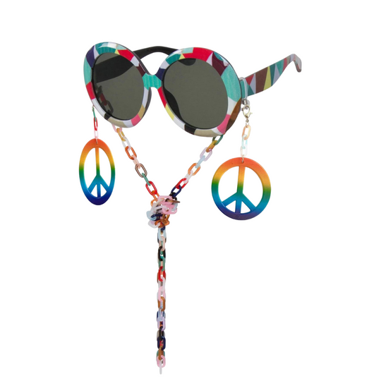 Peace Love & Fabulous Sparkle Pop Sunglasses