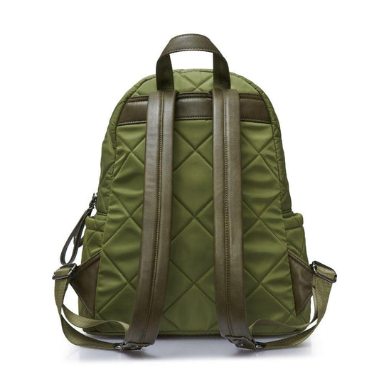 Motivator Water Repellent Backpack - Olive
Be the best version of you! The Motivator backpack is equipped with two exterior side pockets for whatever fuels you, plus a key ring and interior pockets so you never have to think twice about what's where. Crafted from performance water repellent nylon, this is one backpack that will always keep pushing as hard as you do. Item Type: Backpack Material: Nylon Closure: Zipper Handle Drop: 11" Exterior Details: Quilted Design, 2 side slip pockets with snap closure, 1