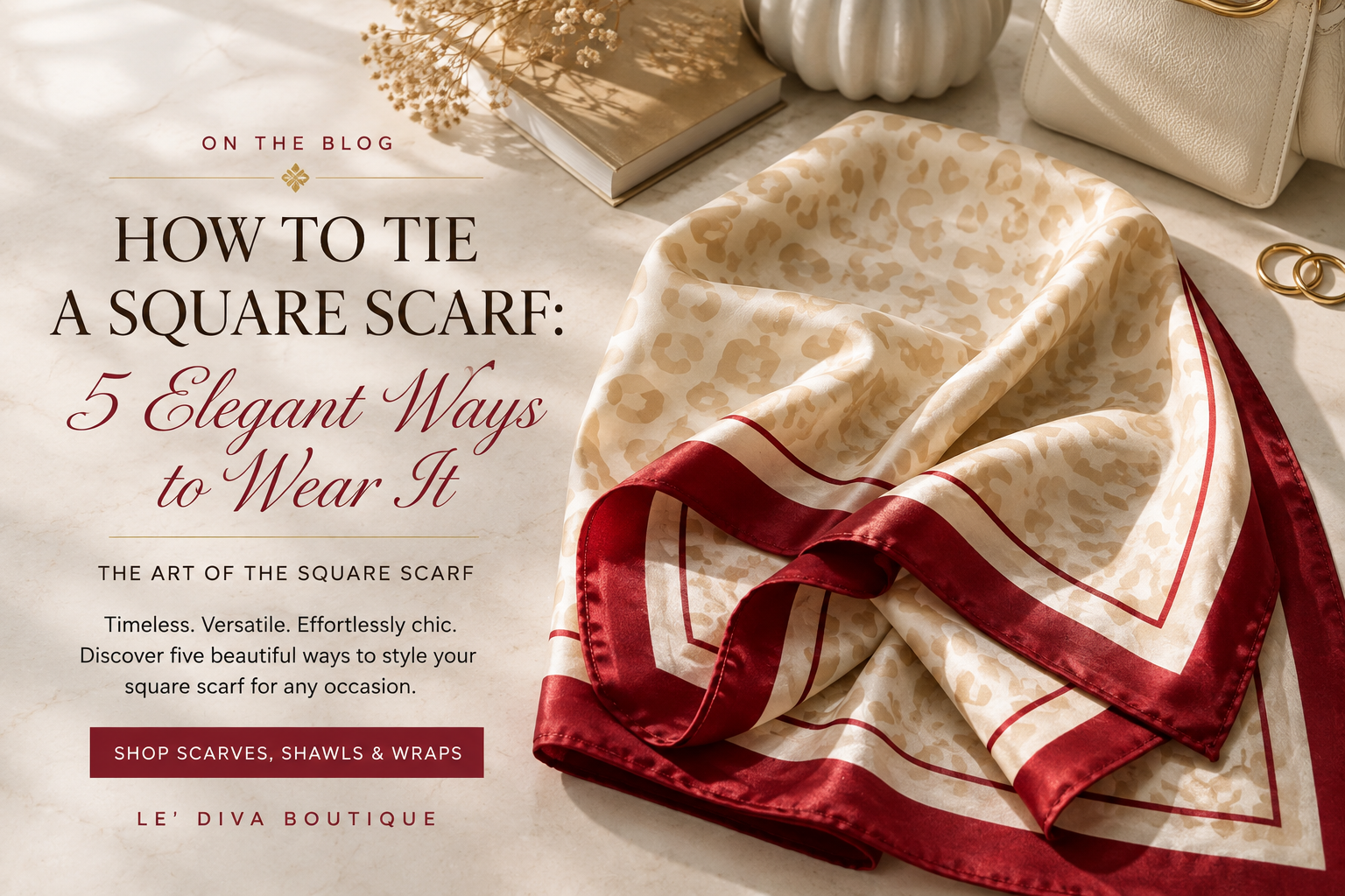 How to Tie a Square Scarf: 5 Elegant Ways to Wear It