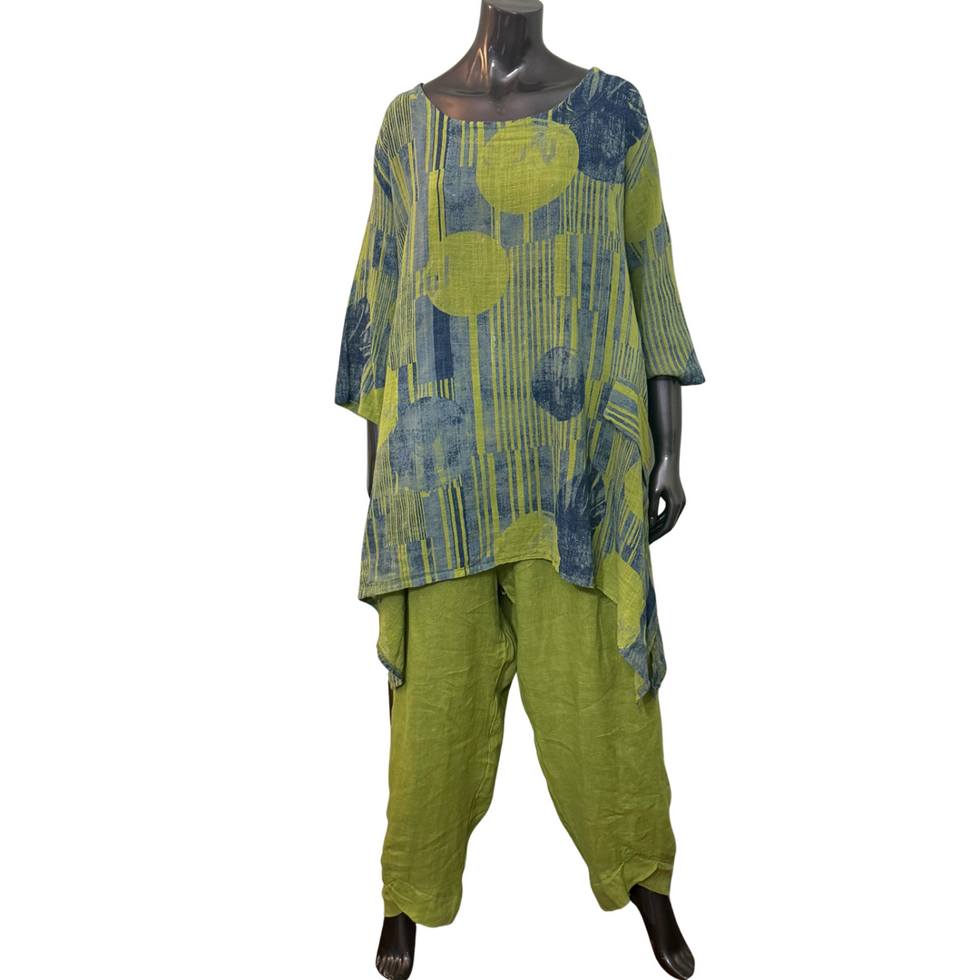 Top y pantalón circular transparente talla única 91817-91811 Kiwi