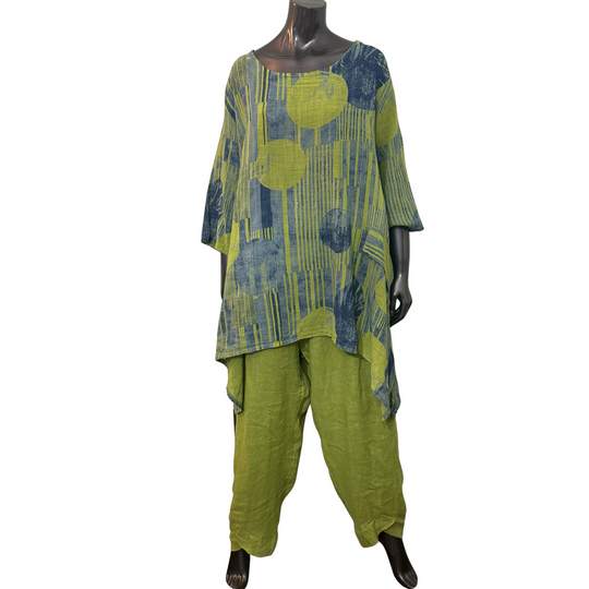 Top y pantalón circular transparente talla única 91817-91811 Kiwi