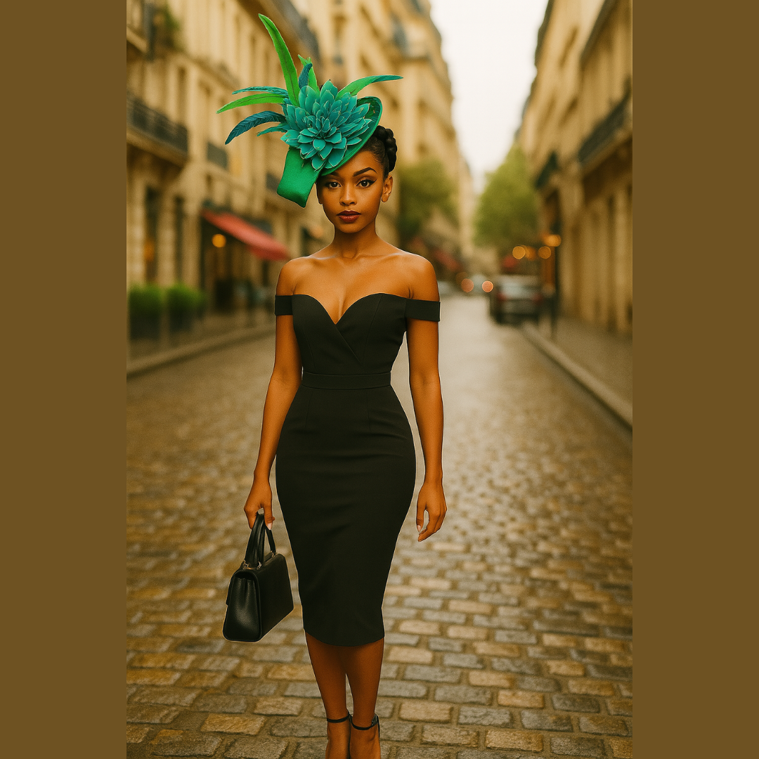 Felicity Fascinator Green & Teal Sequin Flower Hat | Le' Diva Boutique Le' Diva Boutique Store Felicity Fascinator Green & Teal Sequin Flower Hat | Le' Diva Boutique Le' Diva Boutique Store