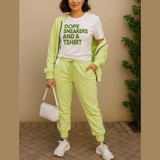 Camiseta de algodón orgánico vanguardista con detalle de lentejuelas y tejido del mismo color WG