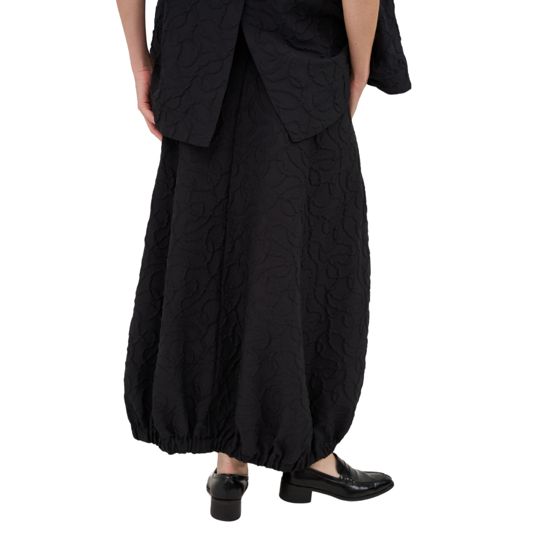 Gershon Bram two-piece set with sleeveless tunic vest and full-length gathered skirt in viscose blend