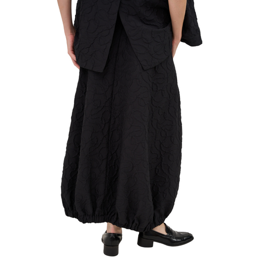 Gershon Bram two-piece set with sleeveless tunic vest and full-length gathered skirt in viscose blend