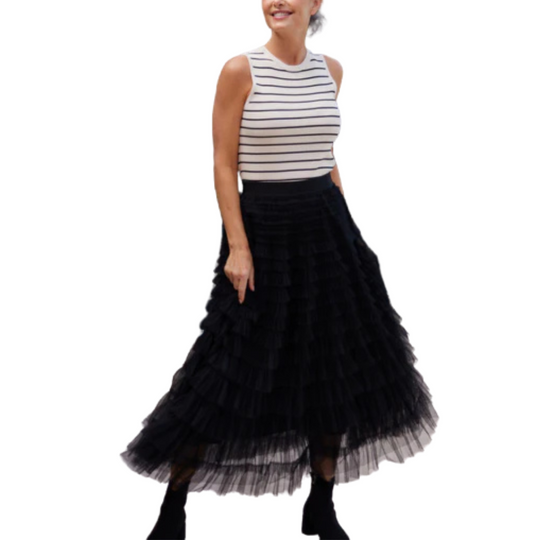 Chance 3 Tier Tulle Maxi Skirt