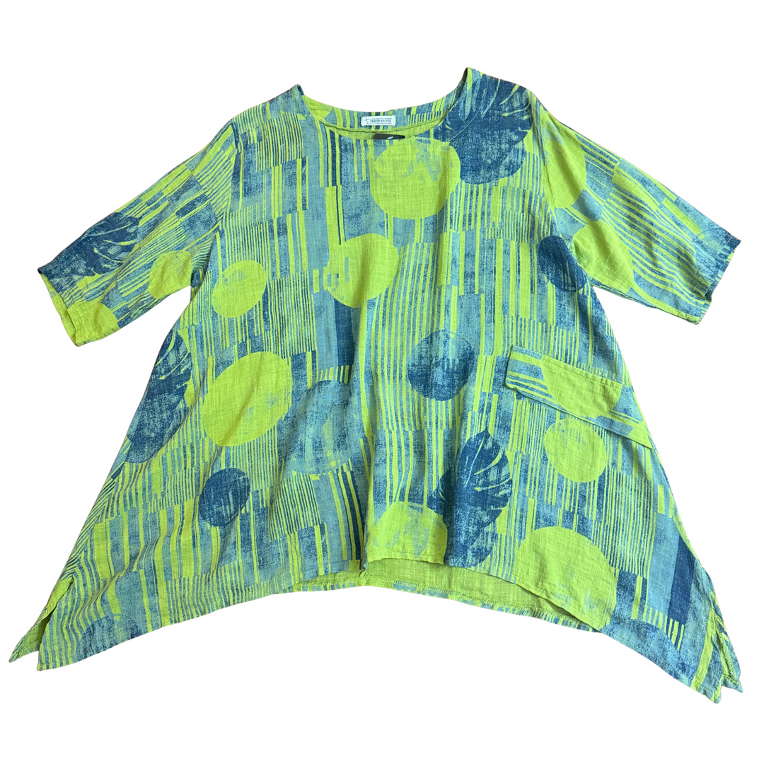 Top y pantalón circular transparente talla única 91817-91811 Kiwi