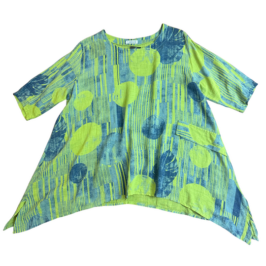 Top y pantalón circular transparente talla única 91817-91811 Kiwi