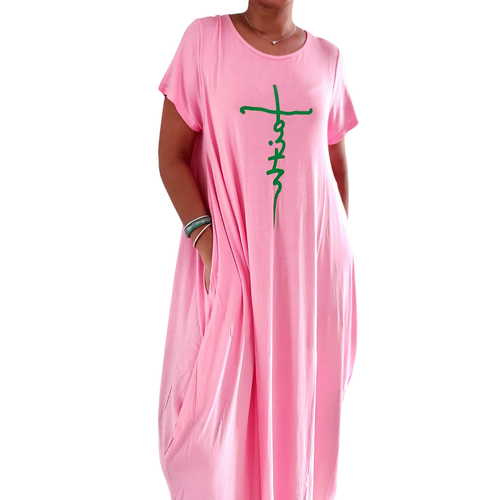Faith Bubble  Jersey  Dress/Short Sleeve