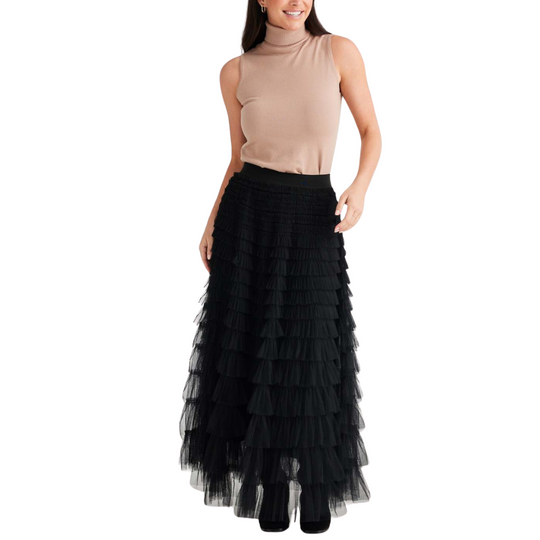 Chance 3 Tier Tulle Maxi Skirt