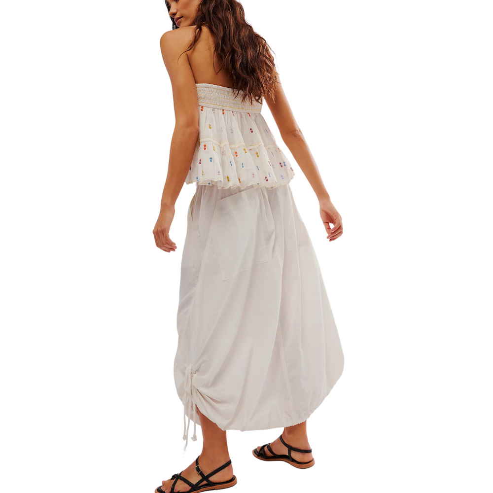 Picture Perfect Parachute Skirt - Optic White