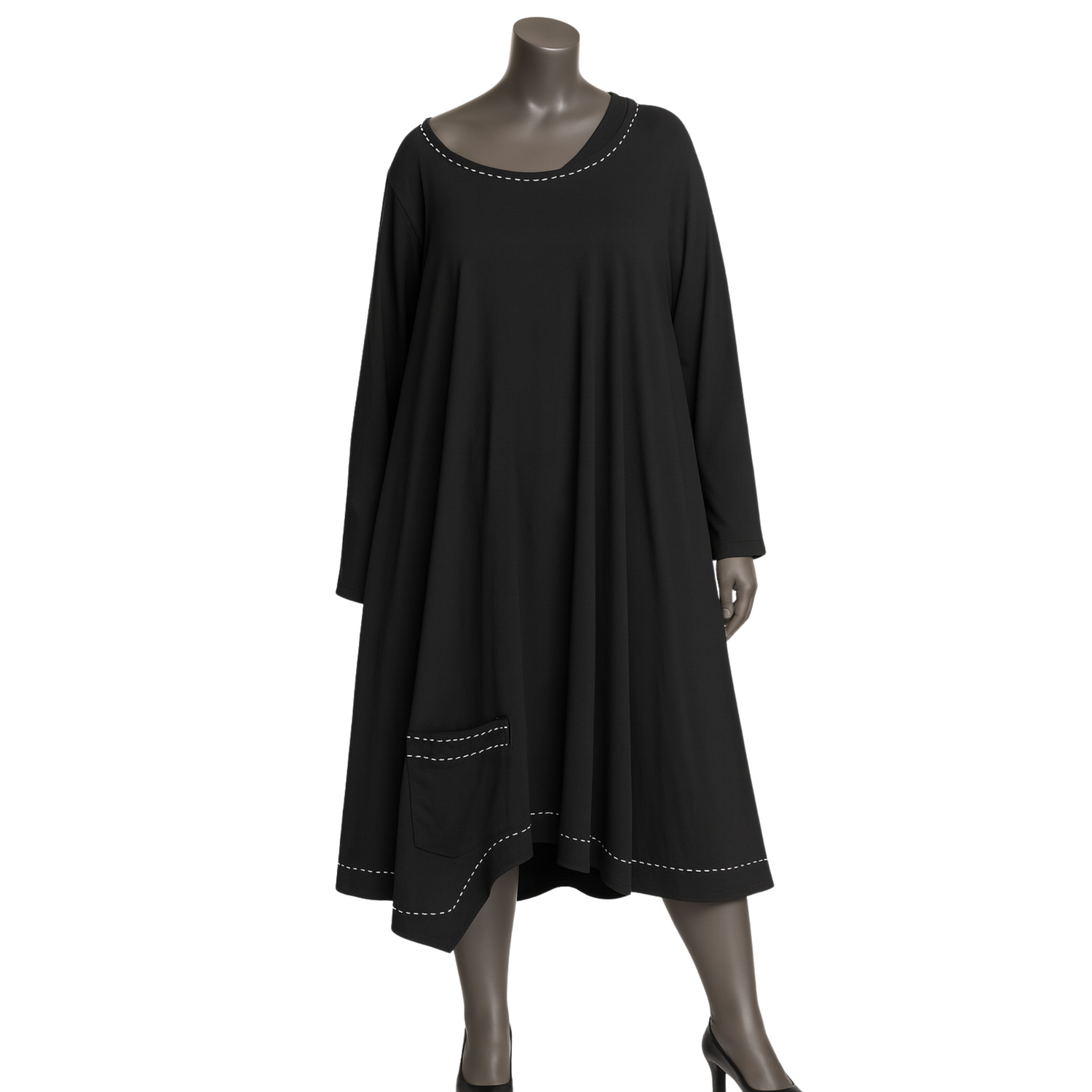 navy blue dress for baby girl MISSGUIDED Elegant Halter Neck Midaxi Cotton A-Line Dress With Pockets main image 1