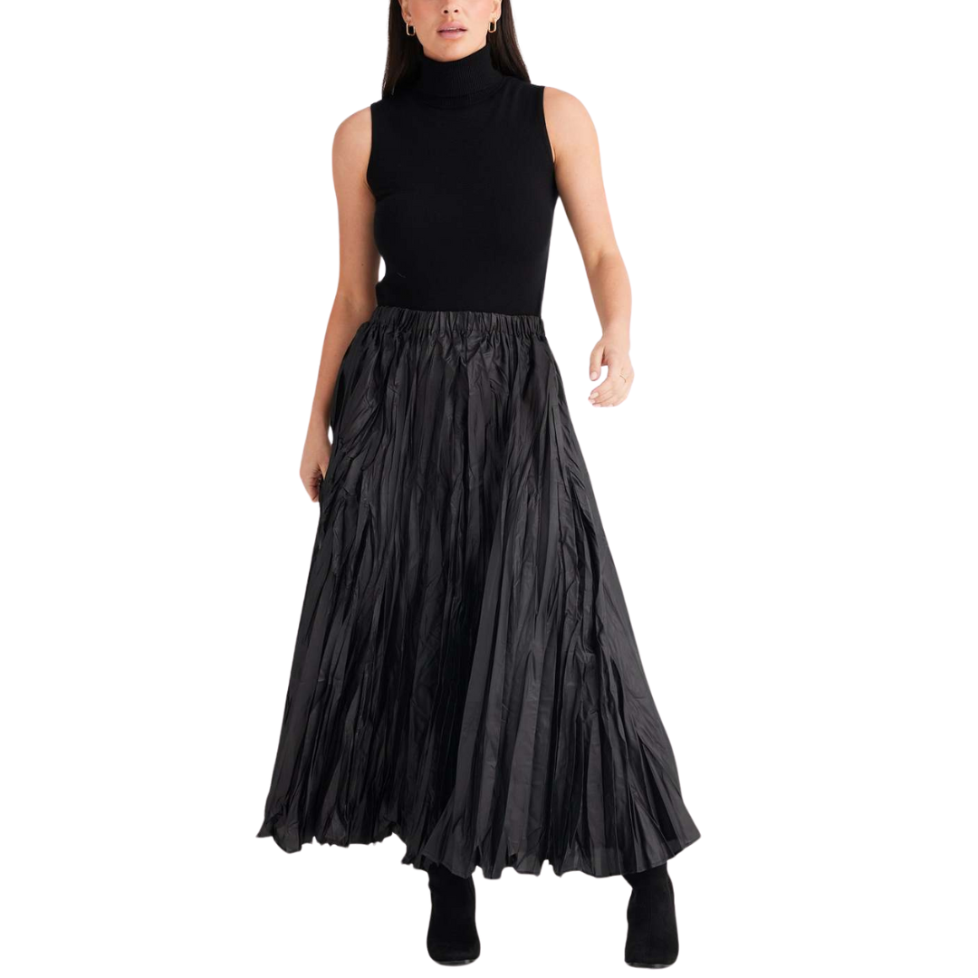 Iro Crinkle Satin Maxi Skirt