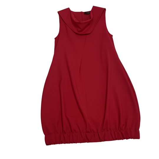 Red sleeveless dress on a white background