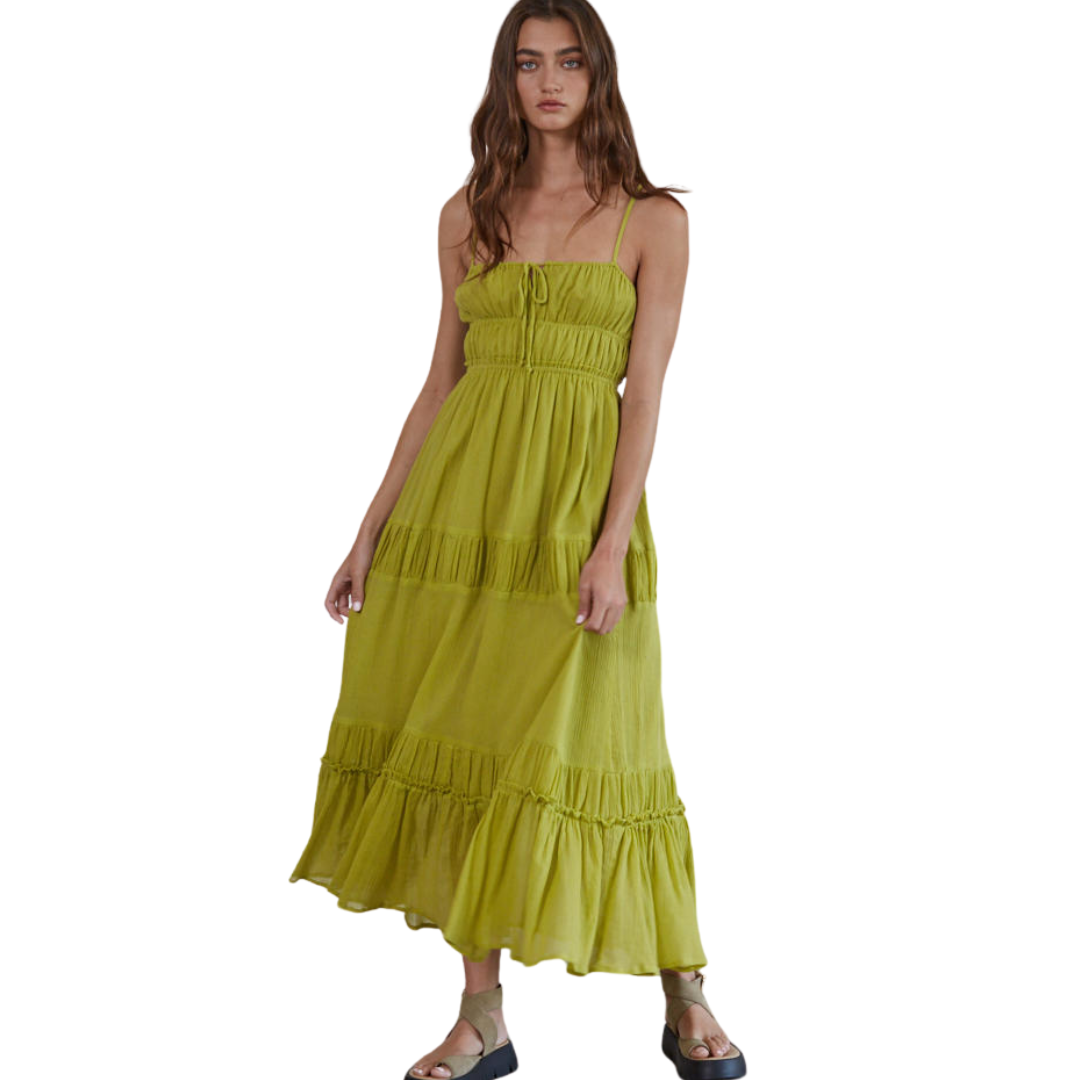 Days Like This Midi Length Dress Small / Lime Green Days Like This Midi Length Dress Small / Lime Green