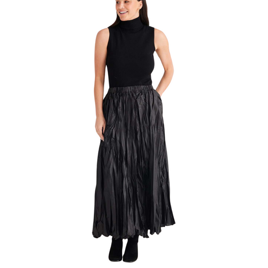 Iro Crinkle Satin Maxi Skirt