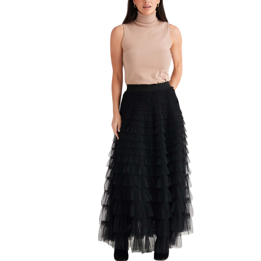 Chance 3 Tier Tulle Maxi Skirt