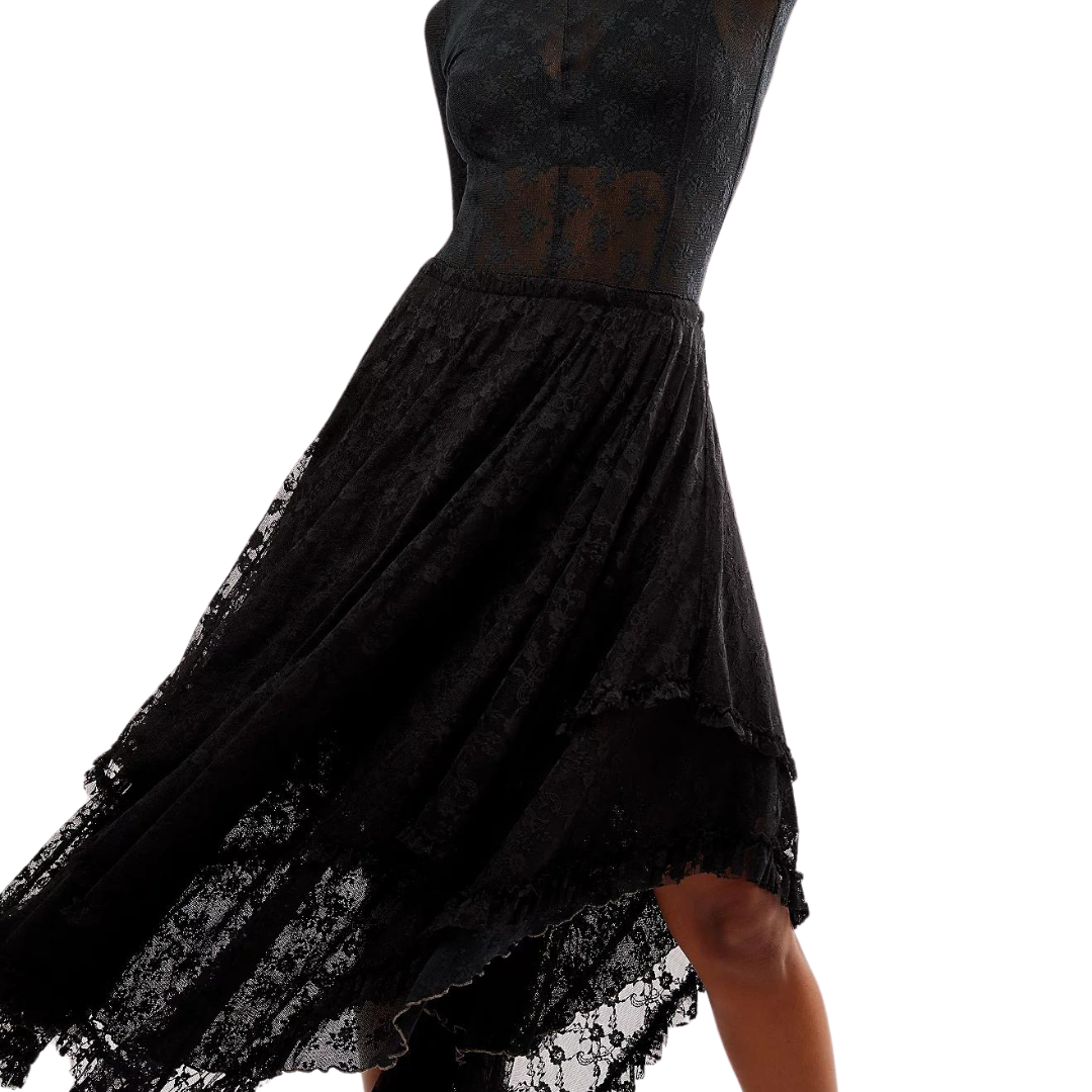 Free People French Courtship Half Slip - Black - Small Free People French Courtship Half Slip - Black - Small