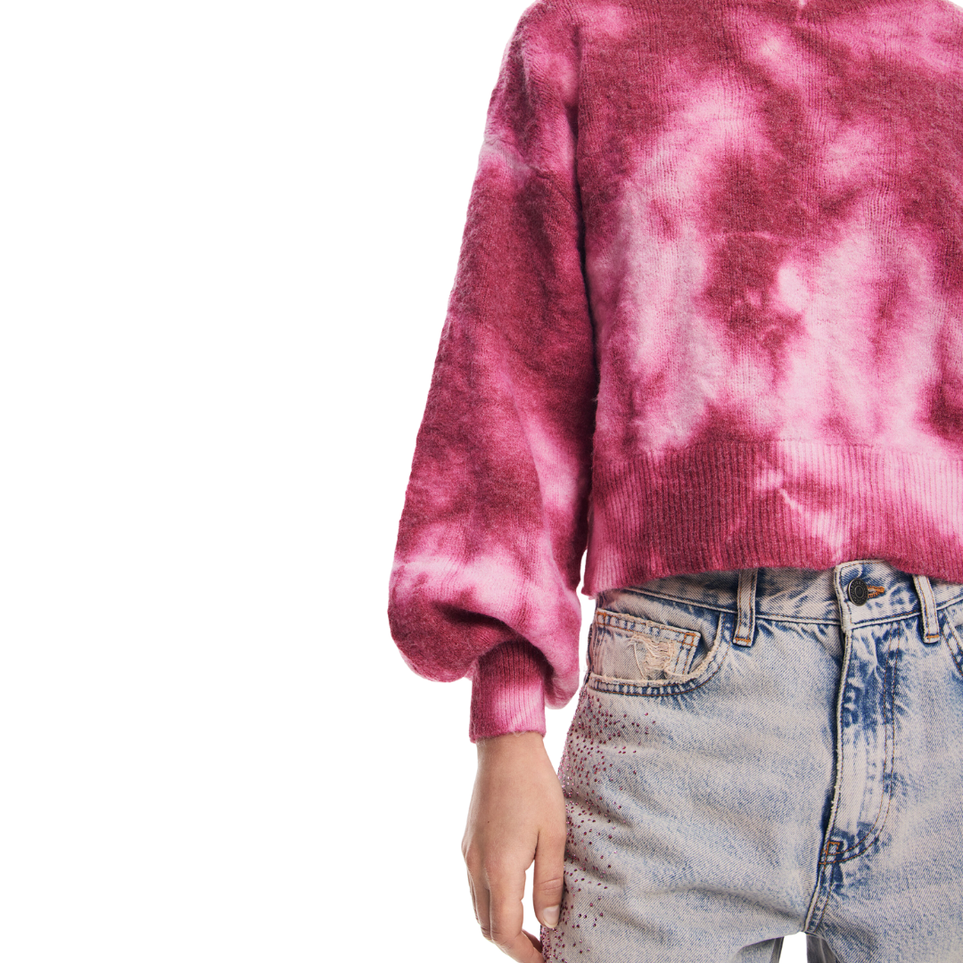 Tie Dye Sweater - Rosa