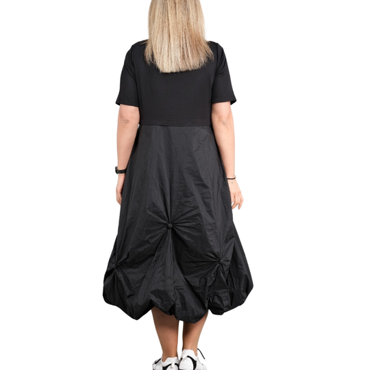 Black with Front Flowered Parachute Bottom