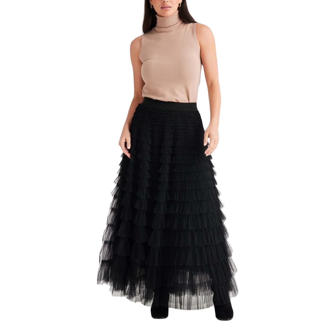 Chance 3 Tier Tulle Maxi Skirt