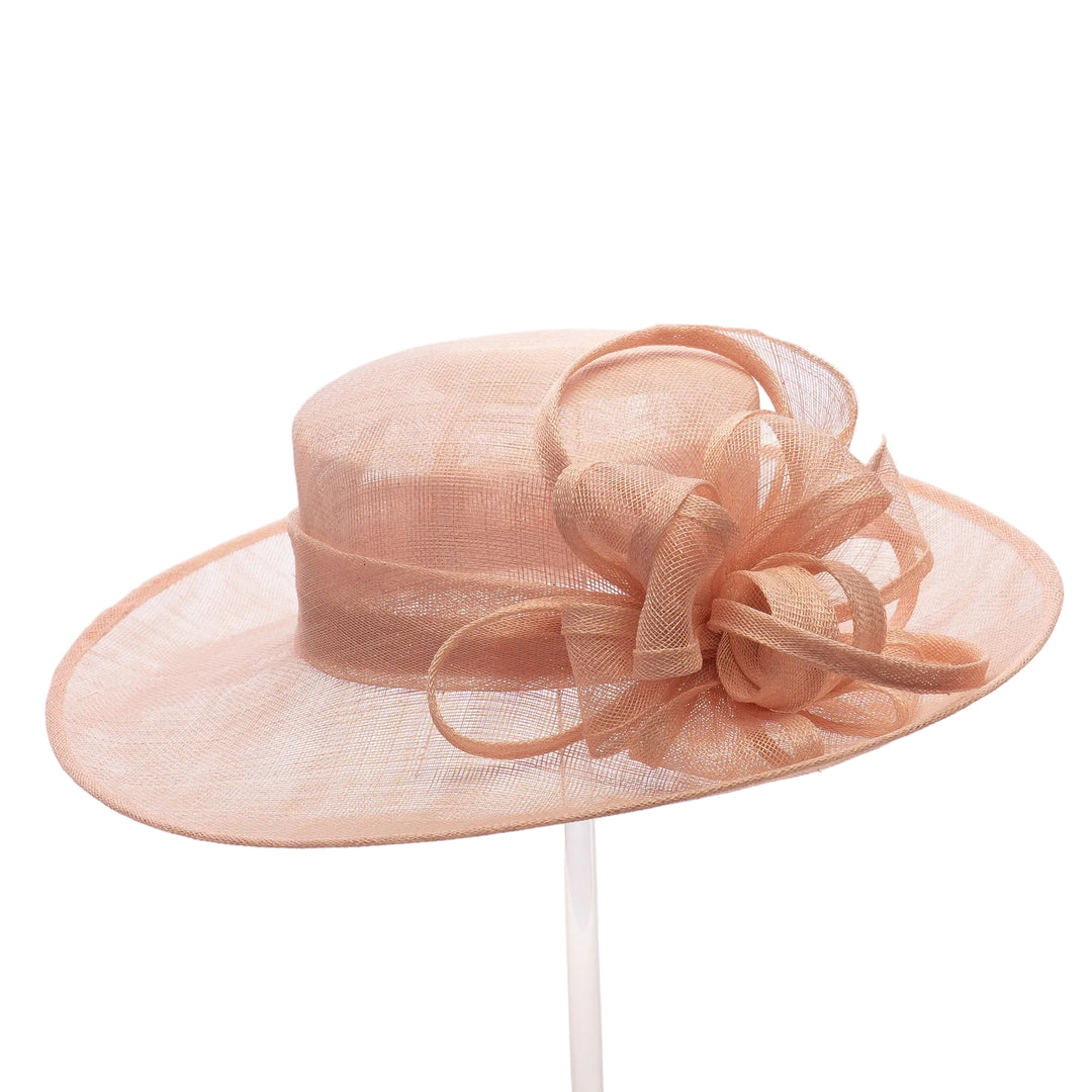 Sinamay Summer Hat - Lt Pink
