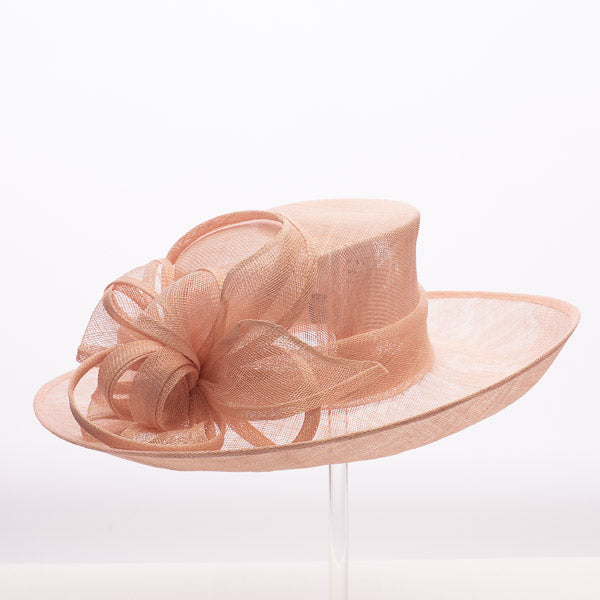Sinamay Summer Hat - Lt Pink