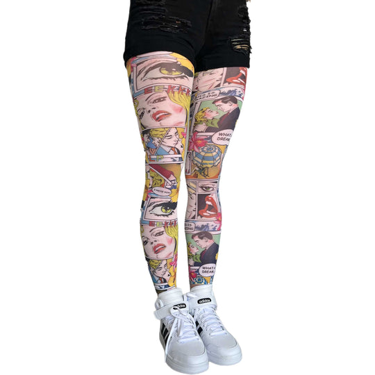 Comics Paradise Island PrintedTights