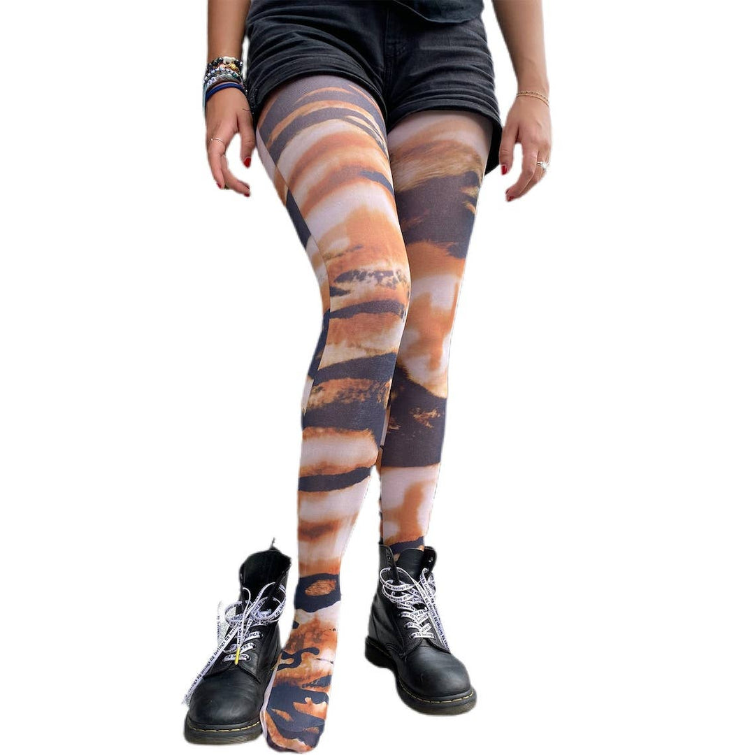 Wild Tiger Printed Tights