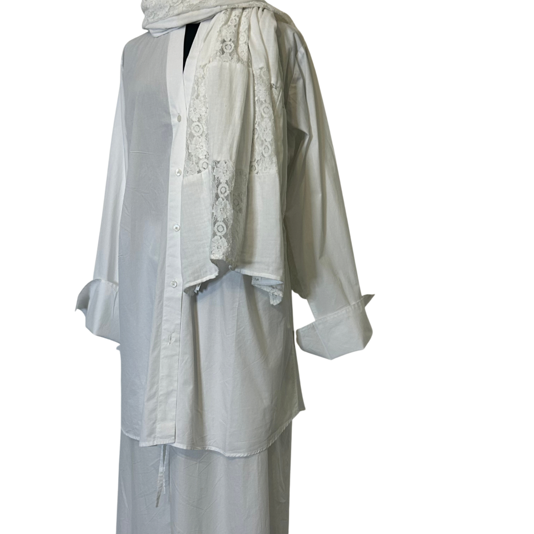 White clearance lace shawl