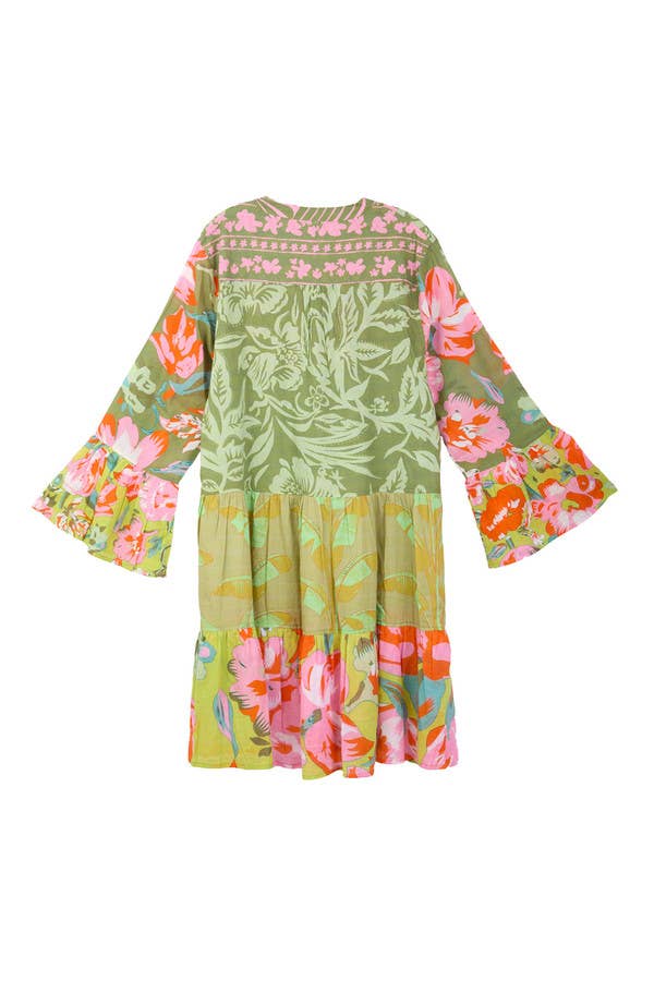 100 cotton boho dresses Sunset Floral Cotton Tunic Dress