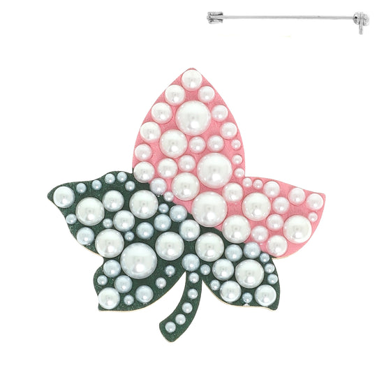 Alpha Kappa Alpha Ivy Leaf Brooch – All Pearl