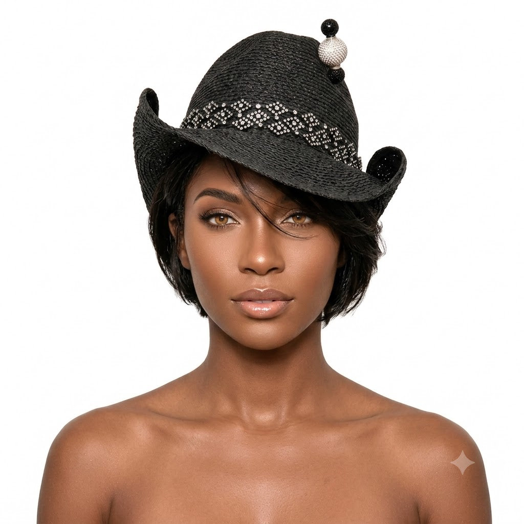 Midnight Rodeo Western Fedora Hat/or