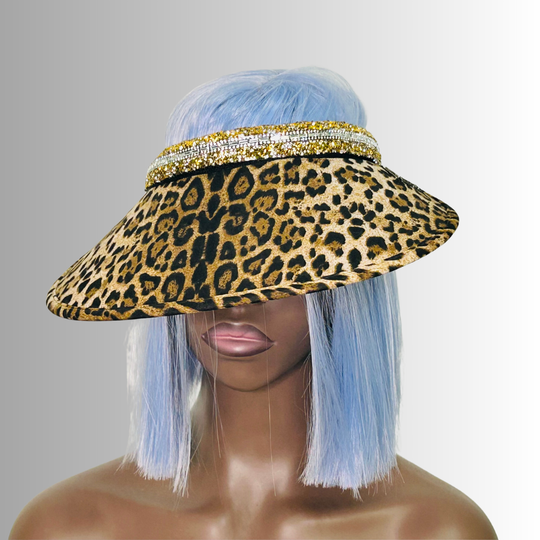 Animal print visor - Shananay - Bronze Leopard