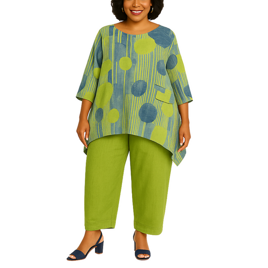 Top y pantalón circular transparente talla única 91817-91811 Kiwi