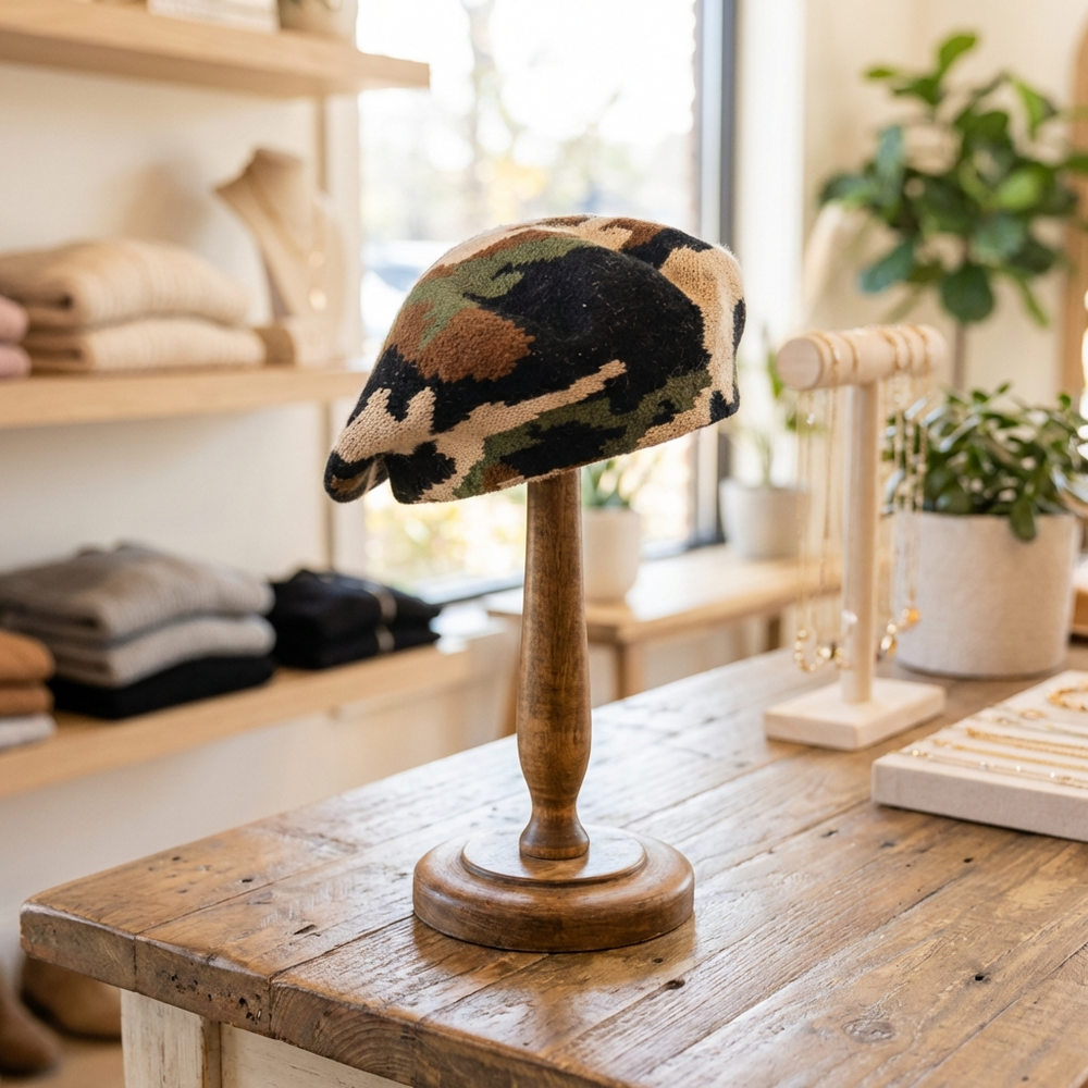 Boina de lentejuelas - Azul/Negro