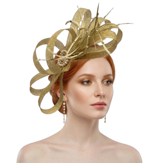 Shonda Jewel Stirnband-Fascinator – Gold