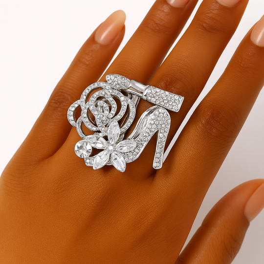 Clear Women’s Cocktail Ring