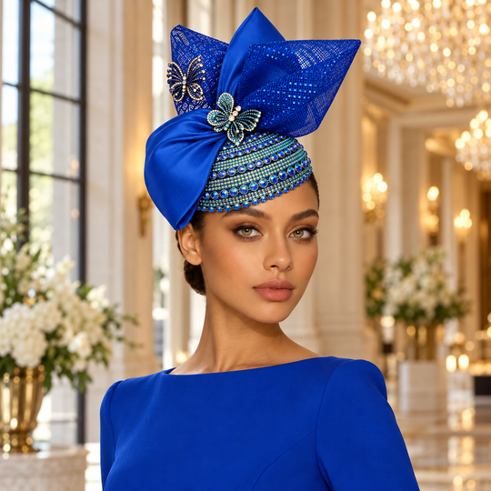Shalimar rosa-grüner Stirnband-Fascinator mit Juwelen