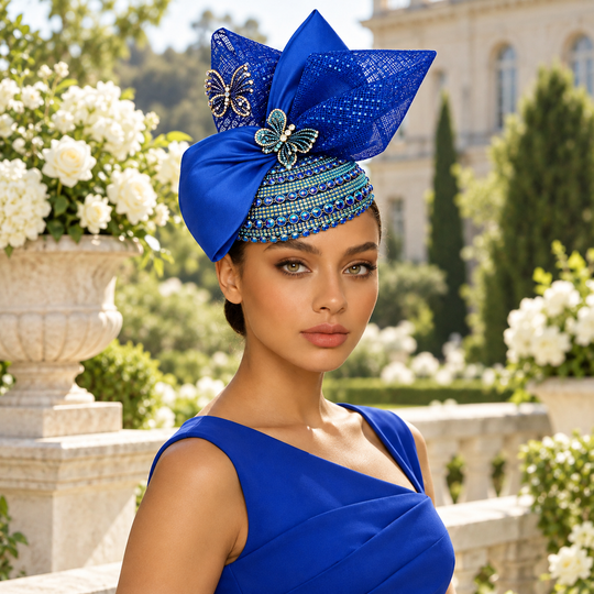 Shalimar rosa-grüner Stirnband-Fascinator mit Juwelen