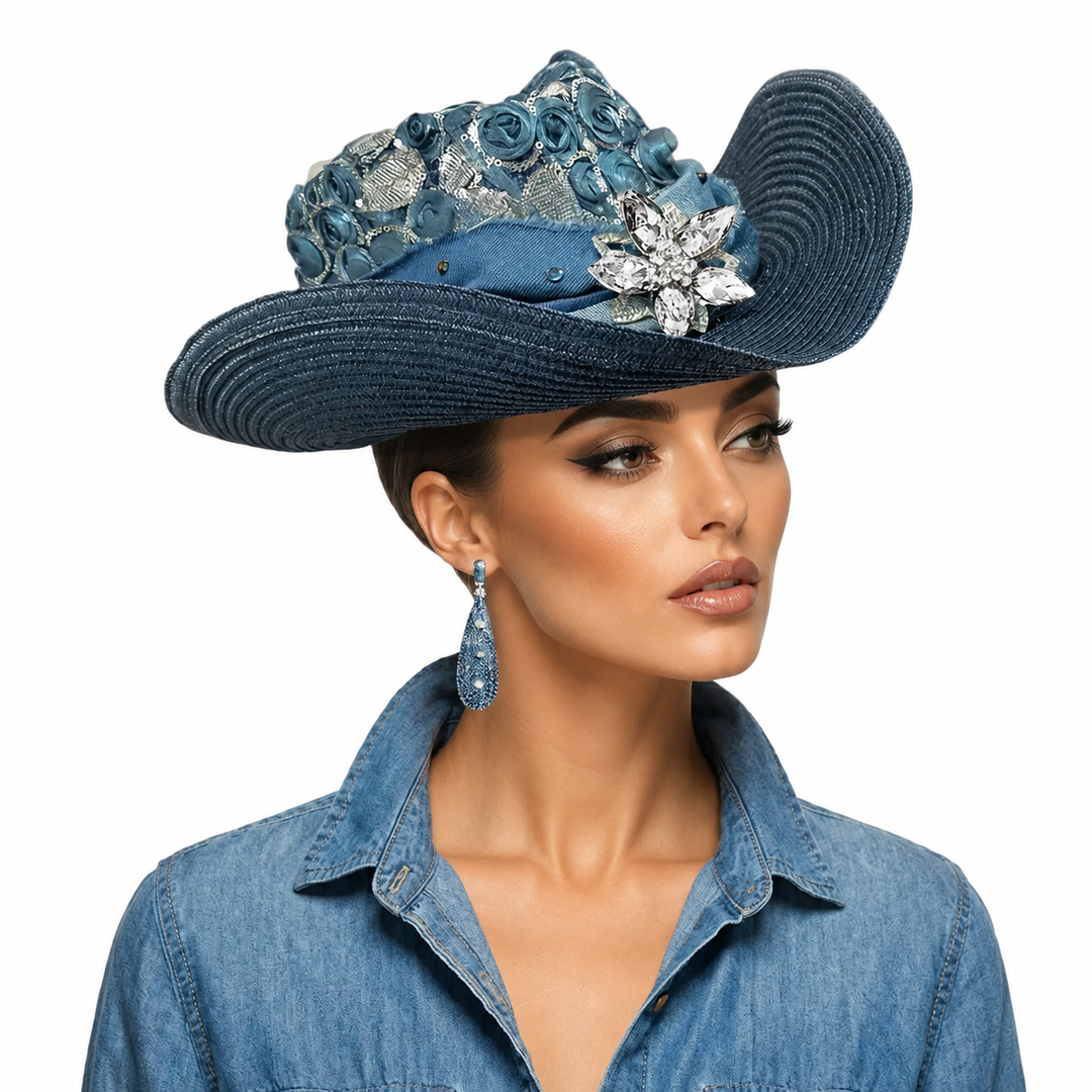Vaquero bordado de mezclilla - Shiloh