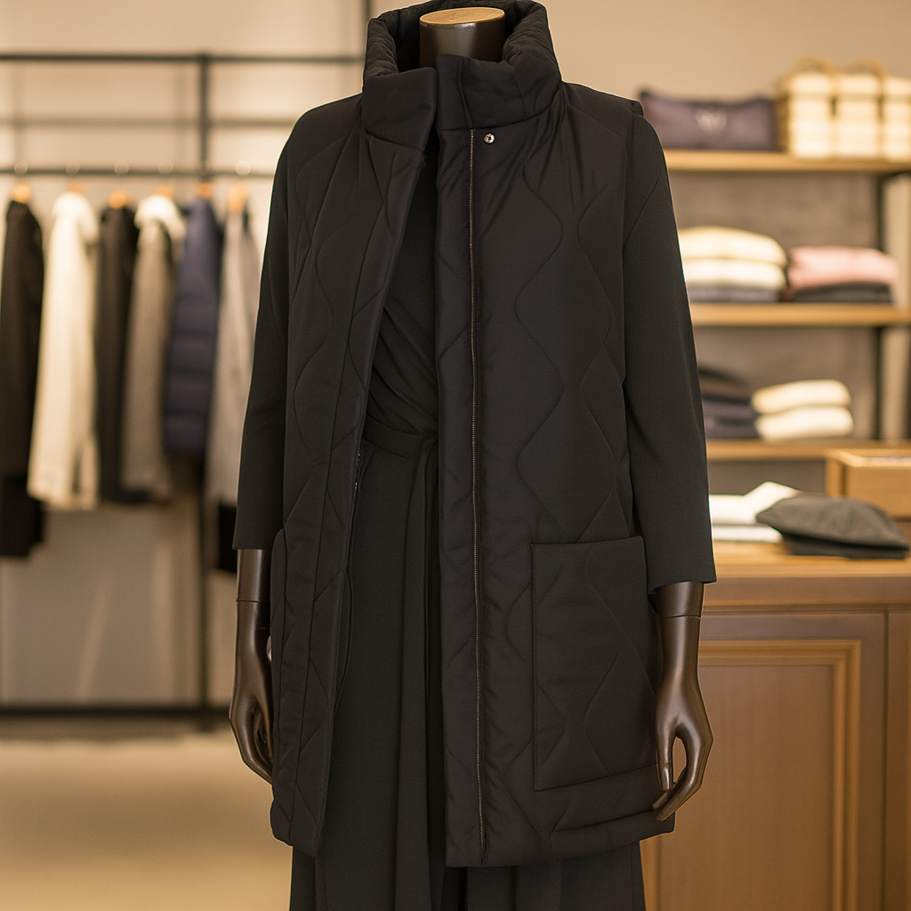 Devin Soft Quilted Mycra Pac Vest - Black